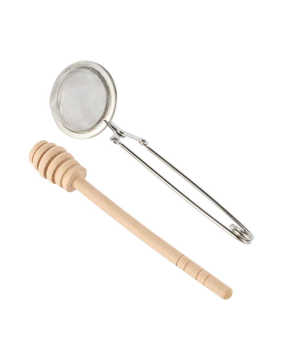 Leaf & Bean Stainless Steel Tea Infuser and Honey Dipper Set – Acos ...