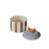 Emporium Colette Croissant Stripe Ceramic Cannister Multi Colour