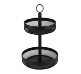 Classica 29cm Nero Mesh 2-Tier Fruit Basket
