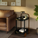 Umbra Bellwood Bar Serving Cart Black & Walnut