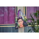 LOQI Frida Kahlo Self-Portrait Hummingbird Reusable Tote Bag