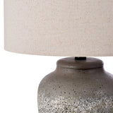 Amalfi Rustic Stone Table Lamp Stone & Cream