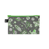 LOQI Kids Space Out Reflective Mini Zip Pocket Multi-Coloured