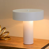 Amalfi Thiago Metal Table Lamp White