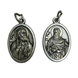 Saint Pendant Saint Religious Patron Charm Medal Necklace Italy St Peter St Paul