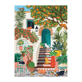 Galison Mediterranean Cats Puzzle 1000pc Multi-Coloured