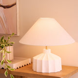 Amalfi Lutton Table Lamp Taupe & Natural