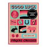 Galison Good Luck Greeting Card Puzzle Multi-Coloured