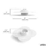 Umbra Bloom Drain Stop & Hair Catcher White