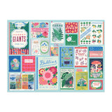 Galison Ever Upward Botanist Bookshelf Puzzle 1000pc Multi-Coloured