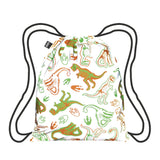 LOQI Kids Dinosaur Skeleton Reflective Mini Backpack Multi-Coloured