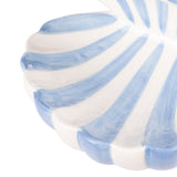 Emporium Zona Clam Dish Decorative White Blue