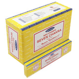 Satya Nag Champa Seven Chakra Incense Sticks Aroma Relaxation 15g x12 Packet