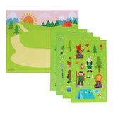 Petit Collage Little Campers Mini Sticker Set Green