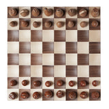 Umbra Wobble Chess Set Maple & Walnut