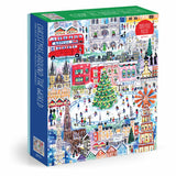 Galison Michael Storrings Christmas World Foil Puzzle 1500pc
