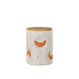 Emporium Colette Croissant Stripe Ceramic Cannister Multi-Coloured Storage Jar