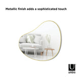 Umbra Hubba Pebble Wall Mirror Brass