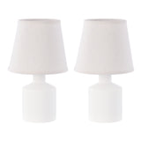 Amalfi Milton Table Lamp Set Cream & Taupe