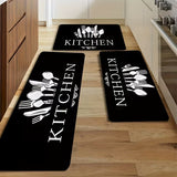 3 pieces Kitchen Absorbent Rugs Mat Carpet Room