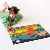 Petit Collage Dinosaur Kingdom Floor Puzzle Multi-Coloured