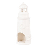 Emporium Landry Tealight Holder Lighthouse Silhouette White Gloss