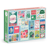 Galison Ever Upward Botanist Bookshelf Puzzle 1000pc Multi-Coloured