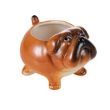 Emporium Bullwinkle Dog Planter Brown & White