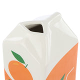 Emporium Lewis Orange Juice Carton Ceramic Vessel Small