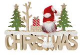 Spotty Tomte Christmas Sign Red 30cm