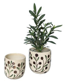 Urban Products Olive Print Planter Brown 16cm