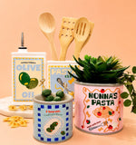 Nonna's Pasta Can Planter Pink 12cm
