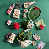 Strawberry Fields Salt & Pepper Shakers Red & Green 8cm