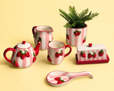 Strawberry Delight Teapot Red 12cm