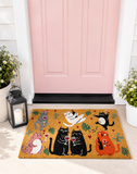 Playful Paws Cat Doormat Black & Green
