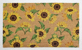 Sunflowers Doormat Yellow 45x75cm