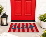Urban Products Ciao Doormat Red & Pink 45x75cm