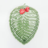 Strawberry Platter Green 32cm