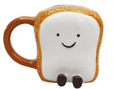 Teddy Toast Friends Mug White 10cm