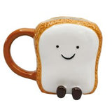 Teddy Toast Friends Mug White 10cm