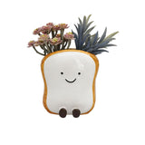 Urban Products Teddy Toast Friends Vessel White 13cm