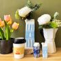 Coffee Pot Vase White 16cm
