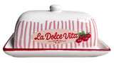 Urban Products La Dolce Vita Butter Dish Pink 16cm