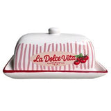 Urban Products La Dolce Vita Butter Dish Pink 16cm