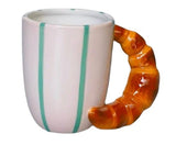 Urban Products Croissant Mug Pink & Brown 10cm
