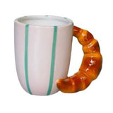 Urban Products Croissant Mug Pink & Brown 10cm
