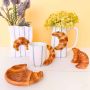 Urban Products Croissant Jug Pink & Brown 18cm