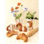 Urban Products Croissant Bag Vase Pink & Brown 18cm