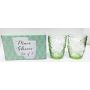 Mari Glass Green 10cm S/2