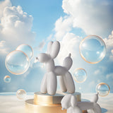 Emporium Bubbles Balloon Dog Sculpture White